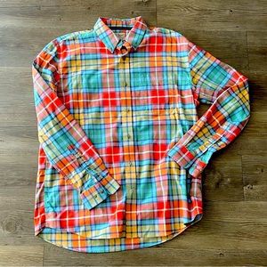 L.L. Bean Lakewash Buttondown Shirt Medium Plaid